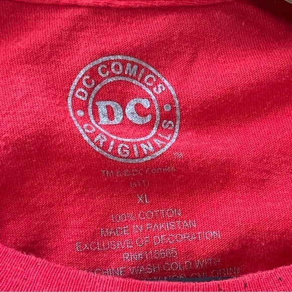 DC Comics The Flash superhero logo red men tshirt size L - Picture 4 of 7